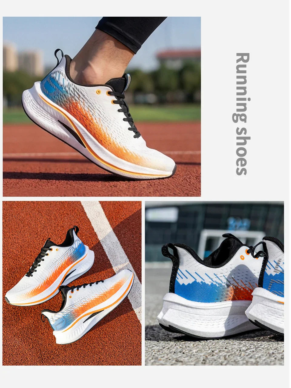 Men Jogging Sports Shoes Carbon Plate Professional Cushioning Sneakers Male Outdoor Breathable Non Slip Running Shoes
