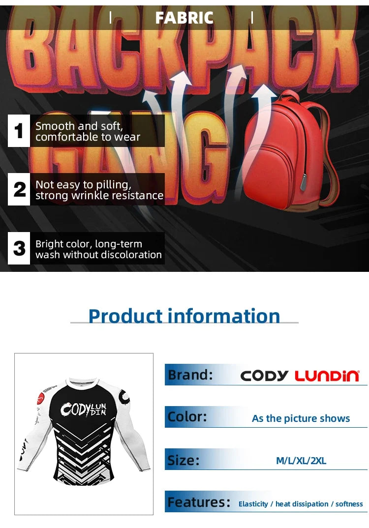 Popular Manufacturer Custom Sublimated Print Rashguard With Rubber Banding Hem Long Sleeves UV Sportswear Men Sport Gym T shirt