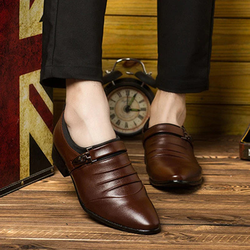 Classic Men's Dress Shoes – Formal Leather Office Shoes for Business & Events