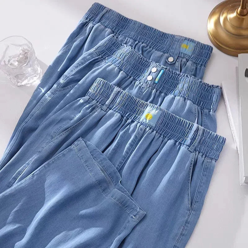 Women's Summer Trendy Brand Thin Wide Leg Pants