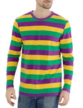 Fashion Contrast Stripe 3D Print Men Long Sleeve T-shirt Casual Fashion O-Neck Oversized T Shirts Tops polyester Men Clothing