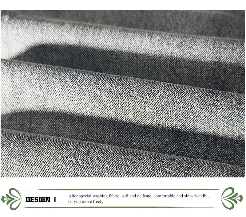 Summer Spring New Cotton Vintage Casual Jeans for Men Clothing Washed Soft Loose Straight Man Pants Baggy Jeans KK1056