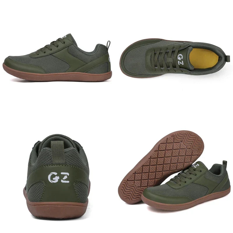 Men's Wide Minimalist Barefoot Sneakers | Unisex Zero Drop Sole | Optimal Relaxation