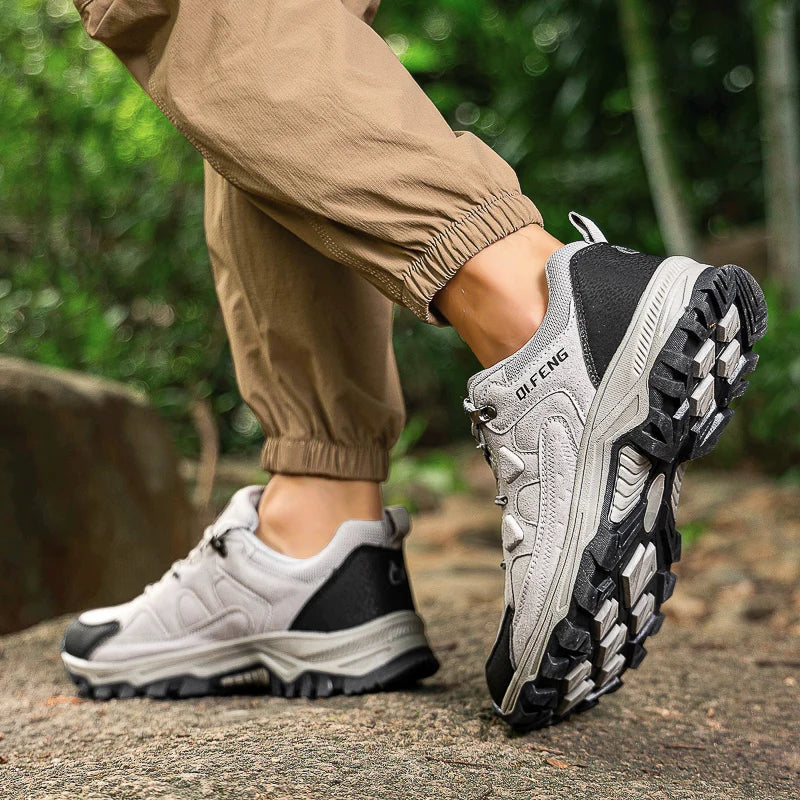PLUS SIZE Men Women Adventure Sneakers Durable Grip Non-Slip Shoes Lace-Up Comfort Ideal for Outdoor Hiking Boots Men Footwear