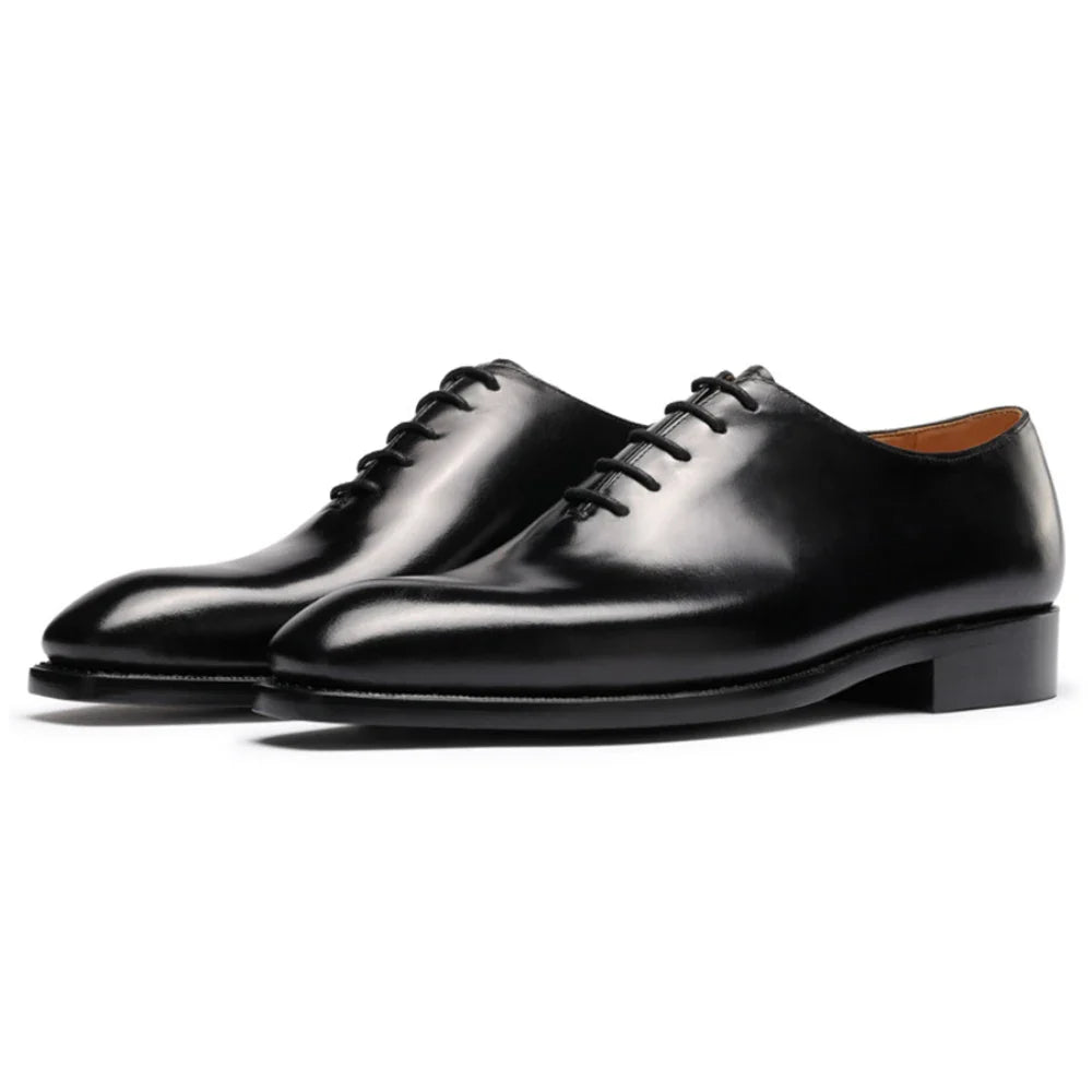 Oxford Dress Shoes Full-Grain Leather for Men Business Office Shoes