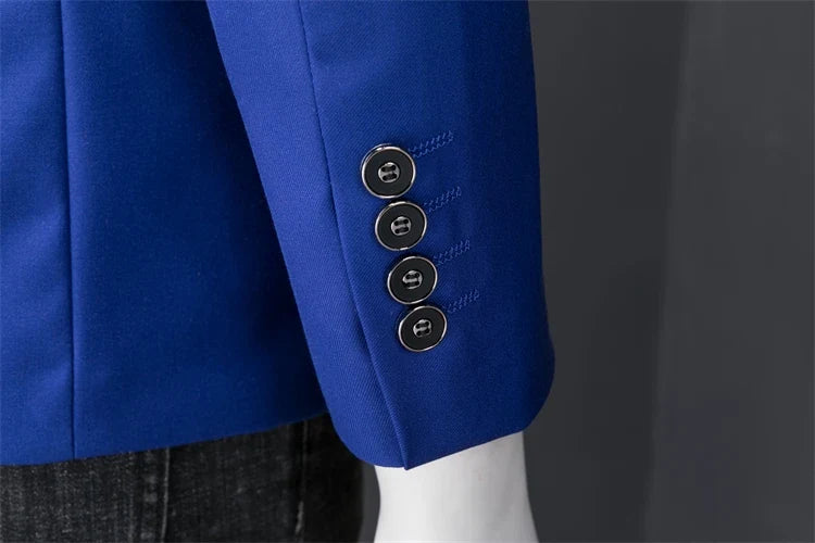 15-color boutique fashion suit 6XL men's slim groom wedding suit jacket business office suit casual solid color suit jacket