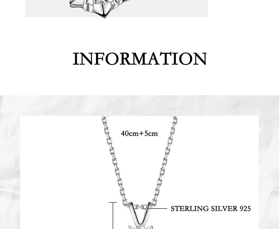 1-3CT Moissanite Women's Necklace S925 Pure Silver Snowflake Simulation Diamond Pendant Wedding High-end Jewelry