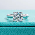 3.5ct D Color Cushion Cut Moissanite Engagement Wedding Ring 925 Sterling Silver Rings For Women Jewelry Wholesale