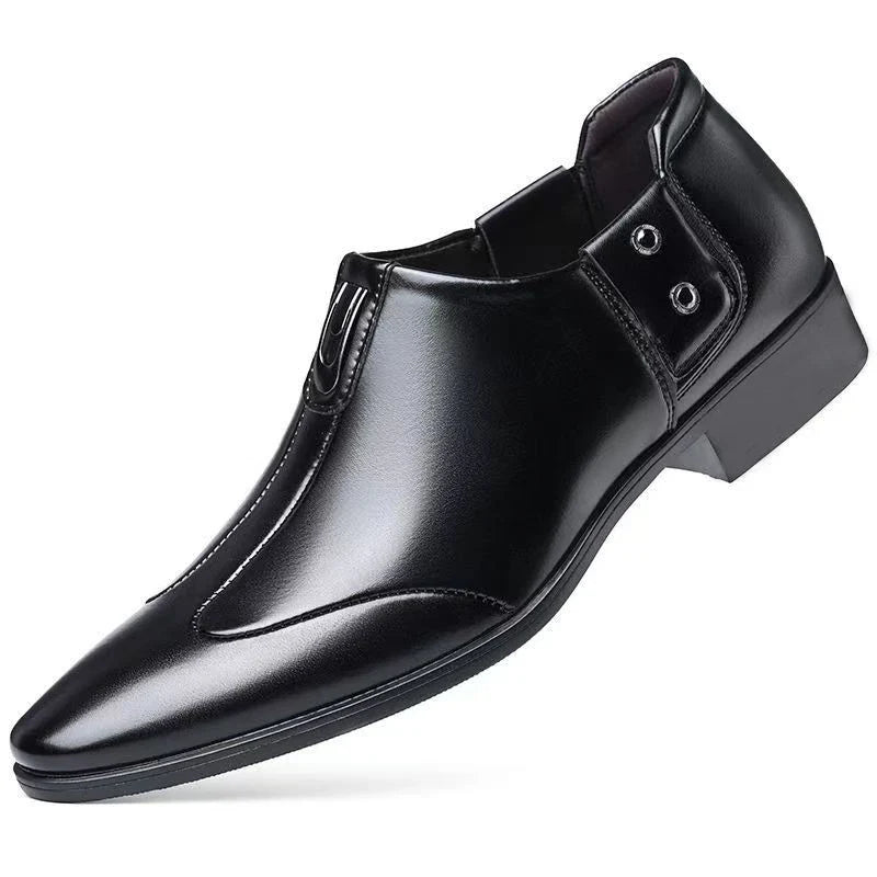 Summer Men's Breathable Mesh Casual Fashion Black/White Leather Board Shoes Comfortable Insole Suitable for Business Occasions