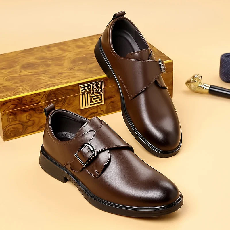 Classic Leather Men Loafers Fashion Man Casual Shoes Outdoor Slip on Flats Non-Slip Driving Shoe Business Moccasins Oxford Shoes