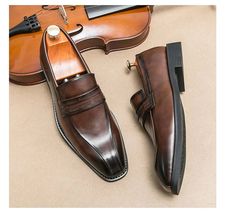 Mens Formal Business Oxford Shoes European Style Classic Comfortable Dress Shoes for Men