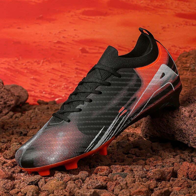 New Men Football Boots FG Non-Slip Long Spikes Soccer Shoes Training Shoes Soccer Cleats Ultralight Outdoor Drop Shipping
