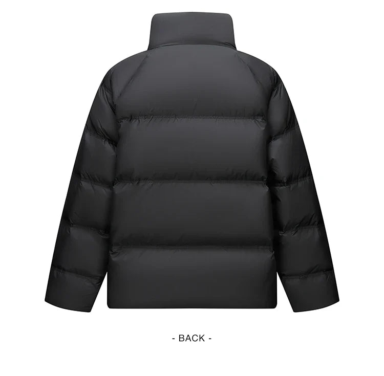 Down Jacket Men 2026 Winter New Thickened Short Coat Three-Proof Thermal Puffer Coat Couple Top Trendy Down Jacket