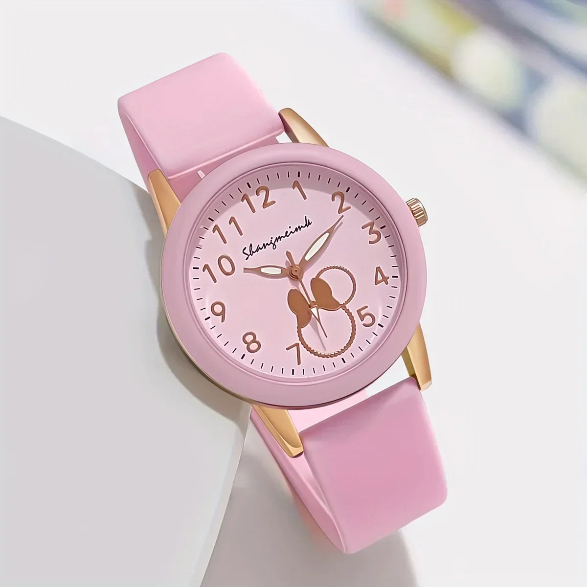 Casual Round Pointer Women Quartz Watch Cute Candy Color Analog Silicone Band Wrist Watch For Woman Clock