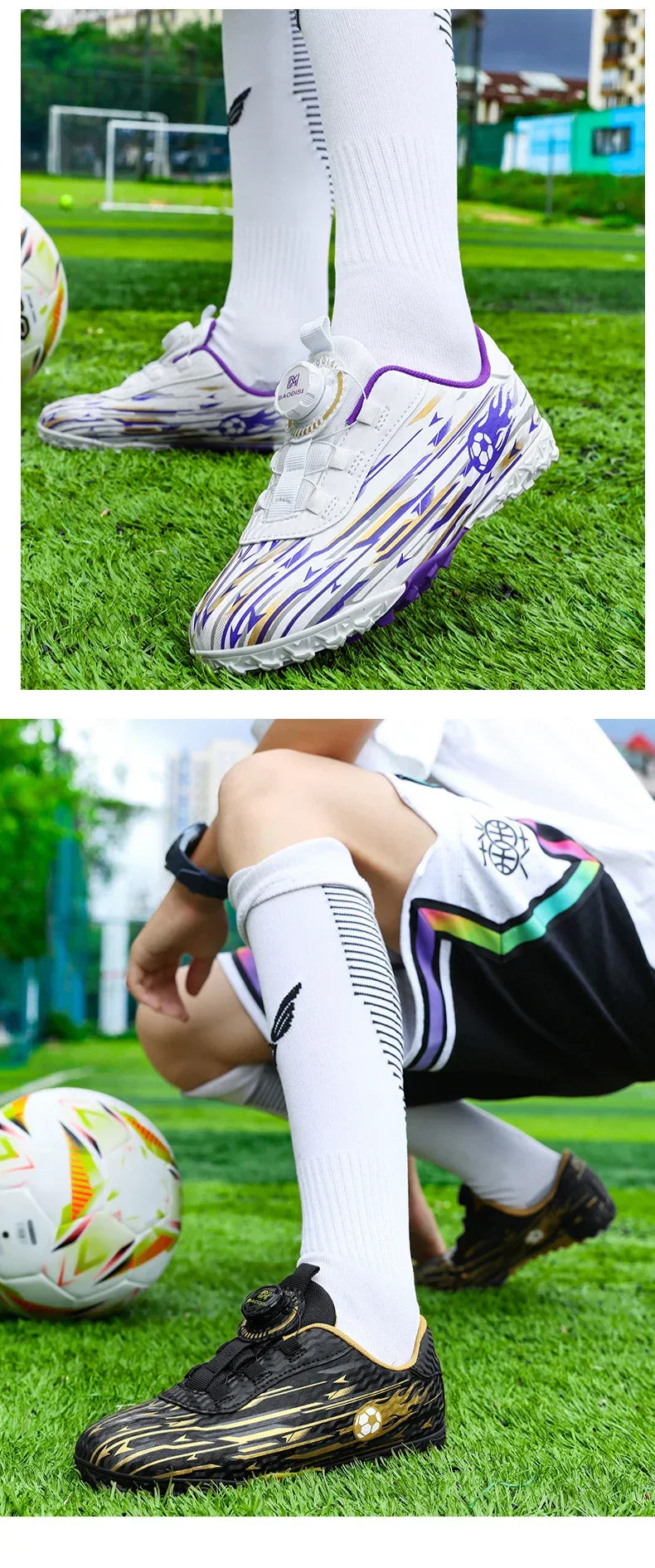 New Kids Football Field Boots Boys Girls Indoor Soccer Shoes Society Futsal Non Slip Professional Fast Men Soccer Cleats Sneaker