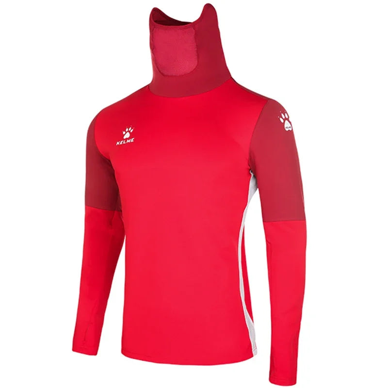 Pullover Training Wear Men Stretch Thumb Hole Design Base Warm Thickness Shirt Breathable Face Cover Sportswear 8161TT1003