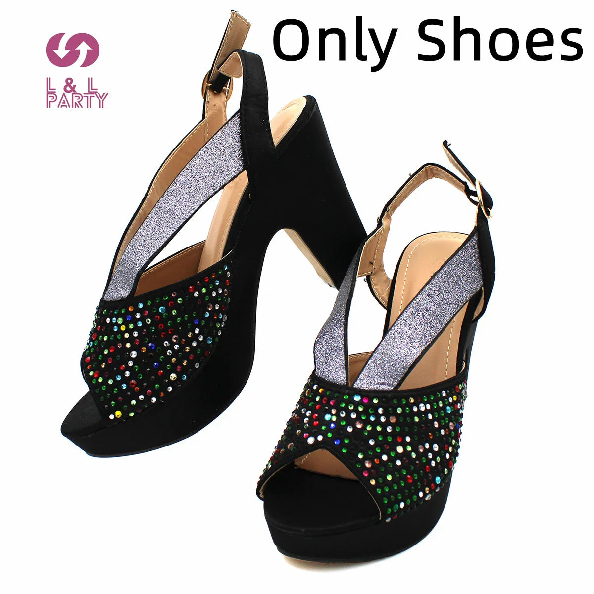 Fashionable Italian Women Shoes Matching Bag in Green Color