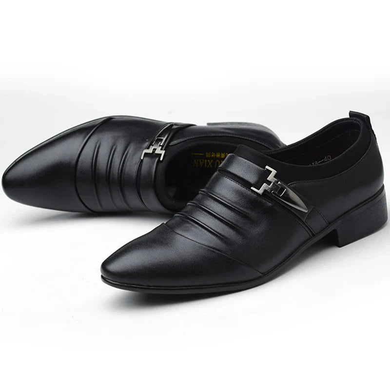 Classic Men's Dress Shoes – Formal Leather Office Shoes for Business & Events
