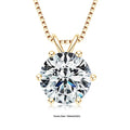 Certified 0.5-5ct Moissanite Pendant Necklaces S925 Sterling Silver Solitaire Necklace Chains For Women Jewellry Gifts