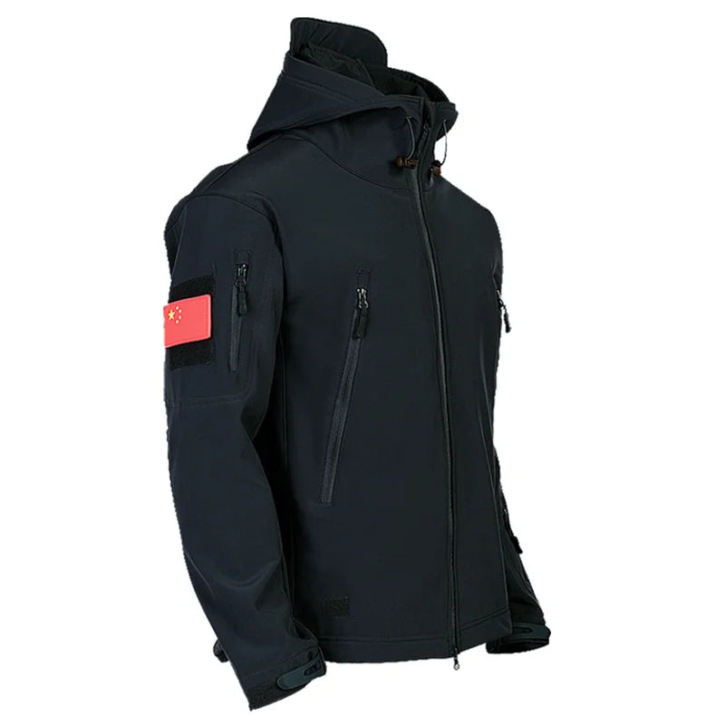 Winter Fleece Jackets Thermal Softshell Outdoor Fishing Hiking Hunting Camping Cargo Coats Waterproof Windproof Men Tops Durable
