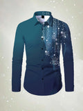 Men's long sleeved shirt Happy New Year Pattern 3D printed top 2026 spring autumn new fashion casual Festival Unisex clothing