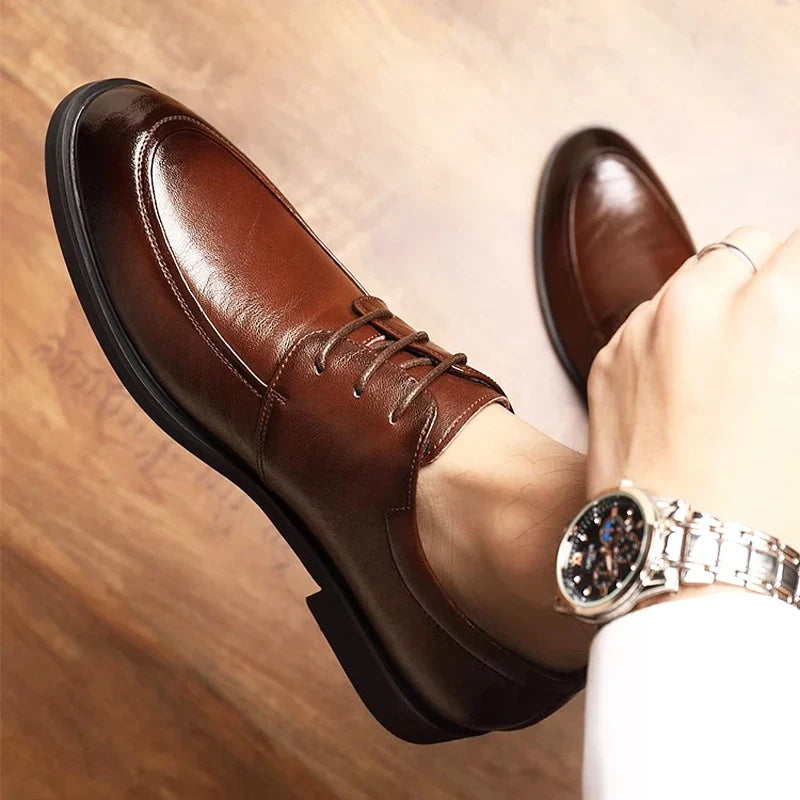 Men's Lace-Up Oxford Shoes outdoor Leather Business dress Formal shoes office Footwear big size 48 49 50