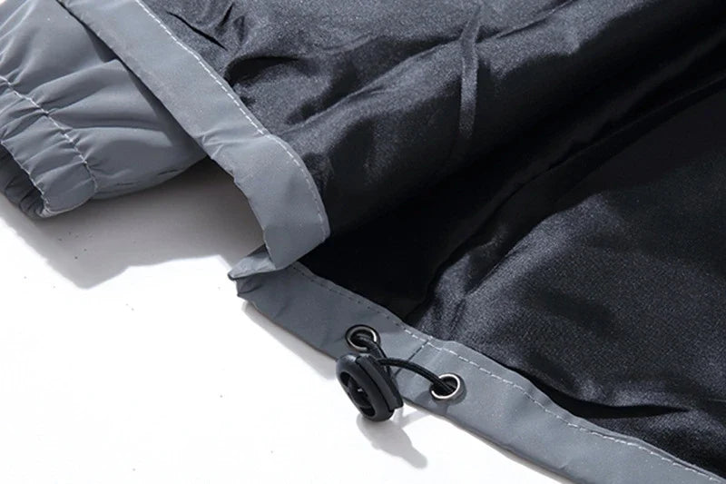 Night Reflective Clothes Spring New Men's Hooded Jacket Outdoor Run Casual Windproof Coat Couples Hip-hop Streetwear S-5XL