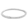 2-5mm D Color Full Moissanite Tennis Bracelet for Women Men S925 Silver Plated 18k White Gold Hidden Buckle Bracelet GRA Jewelry