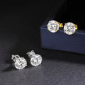 GRA Certified 4 Prong 0.2-2CT Moissanite Diamond Earrings D Color For Women Men Unisex S925 Silver Party Bridal Ear Studs