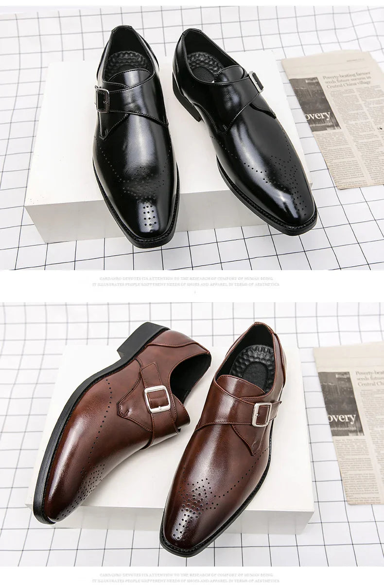 Leather Shoes For Man Loafers Casual Fashion Business Formal Shoes wedding Big Size Designer Shoes High Quality