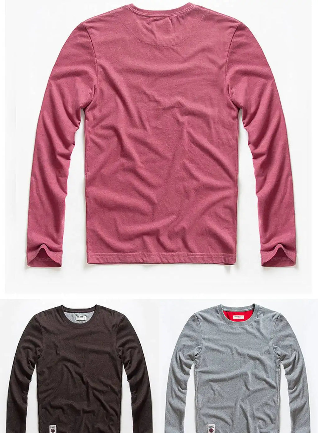 Men's T-Shirts Spring Long Sleeve T-Shirt Men's Clothing Y2k T-Shirt Washing Sweatshirt Shirts Casual O-Neck Streetwear Tee Tops
