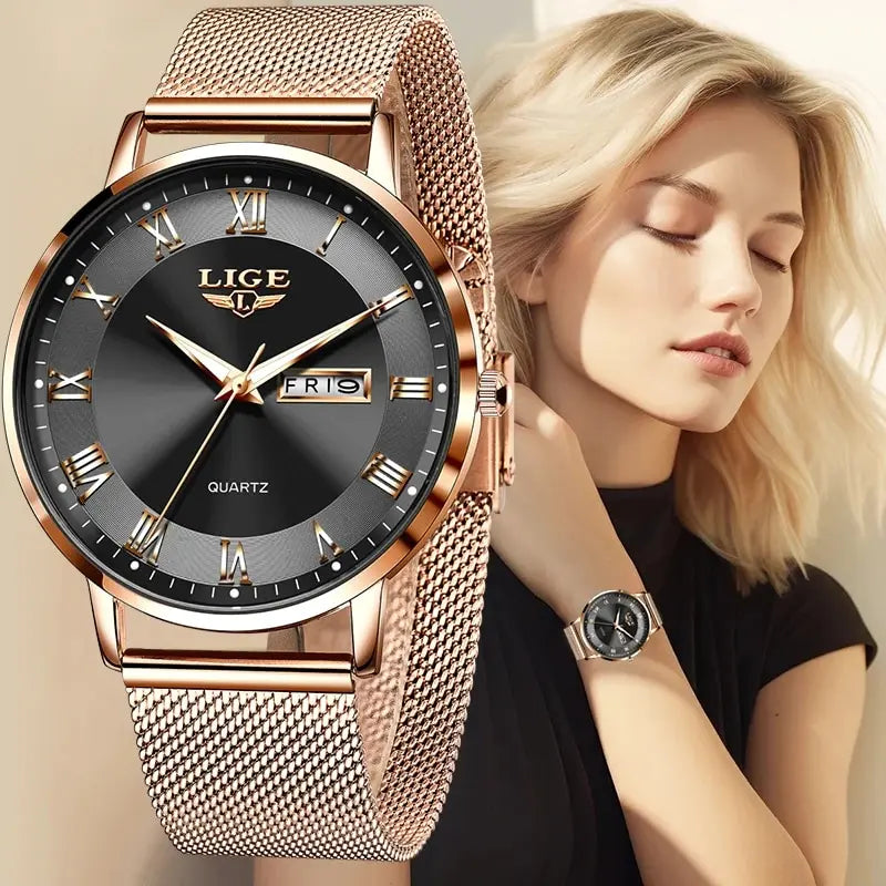 2024 New Watch Women Luxury Watches Ladies Creative Steel Women's Bracelet Watches Female Waterproof Clock Relogio Feminino