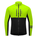 Men's Cycling Jacket Winter Thermal Long Sleeve Fleece MTB Jacket Bicycle Top Bike Clothing with 3 Rear Pockets 0℃-15℃