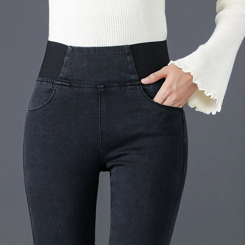 High Waist Slim Denim Pants Stretch Leggings Vaqueros Casual Pantalones Jeans