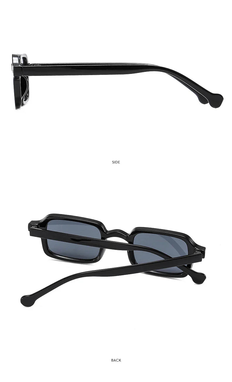 Fashion Luxurious Rectangle Sunglasses Women Oval Vintage Brand Designer Square Sun Glasses Men Shades Female Eyewear Anti-glare