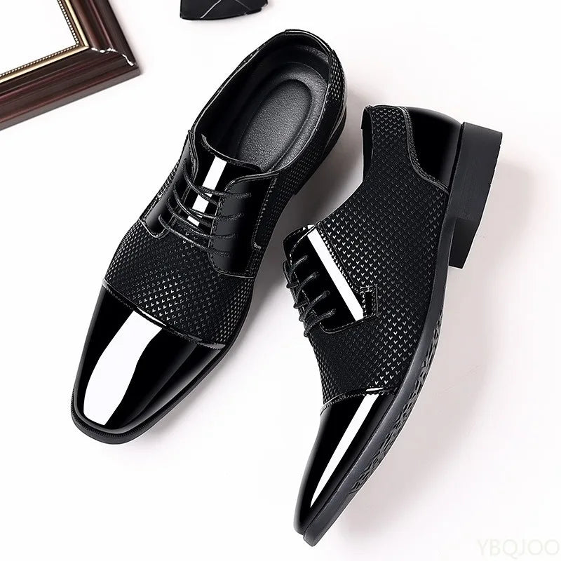 Men’s Fashion Business Formal Shoes – Black/Brown Leather, EU Sizes 40–48