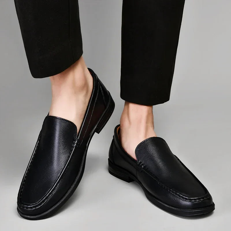 Male Comfy Walking Shoe Genuine Leather Slip on Mens Loafers New Trend Casual Shoes Men Designer Moccasins Hot Sale Drive Shoes