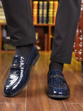 Men's Business Casual Shoes Leather Stitching Comfortable Breathable Rubber Bottom Second Layer Cowhide