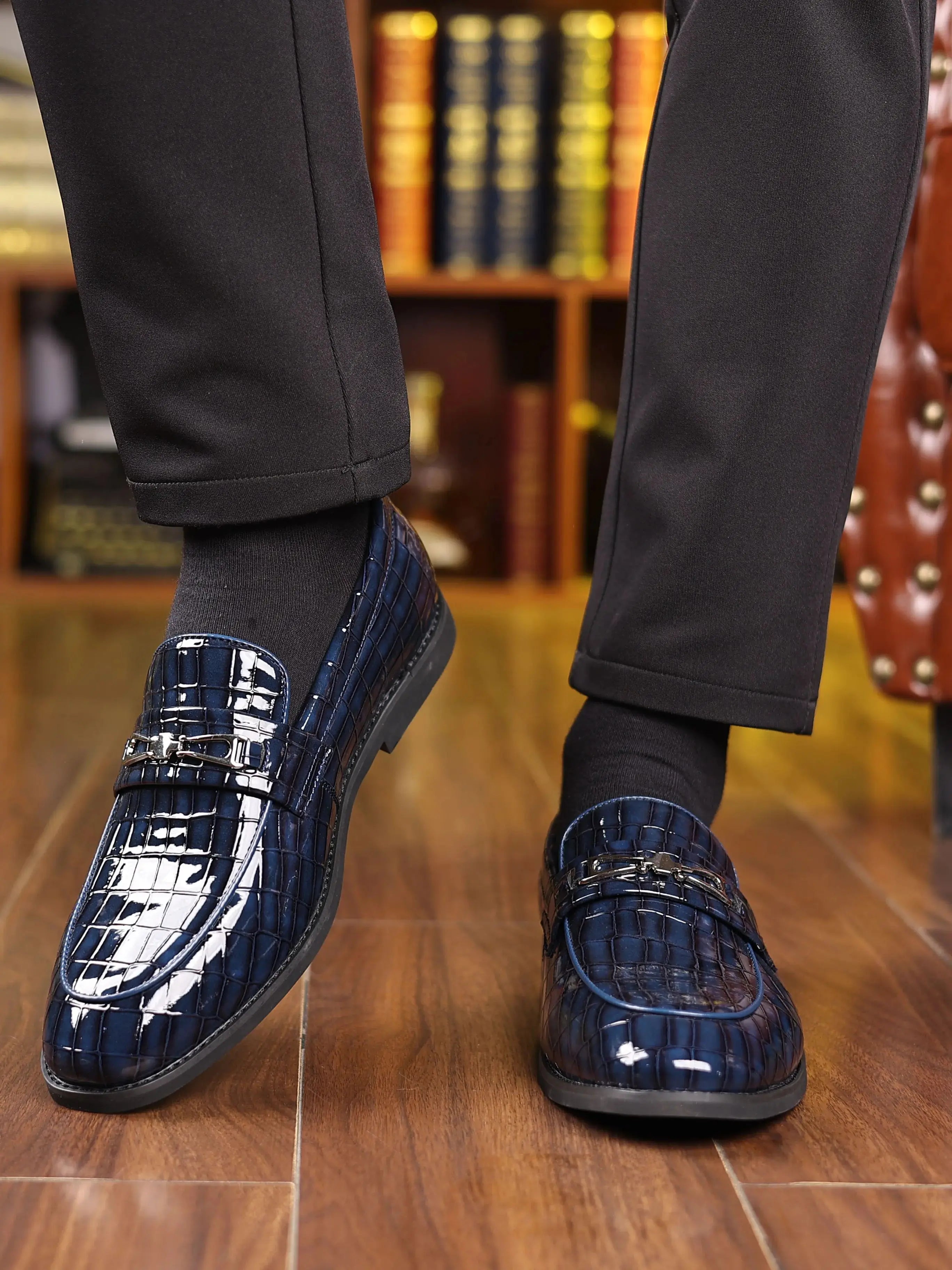 Men's Business Casual Shoes Leather Stitching Comfortable Breathable Rubber Bottom Second Layer Cowhide