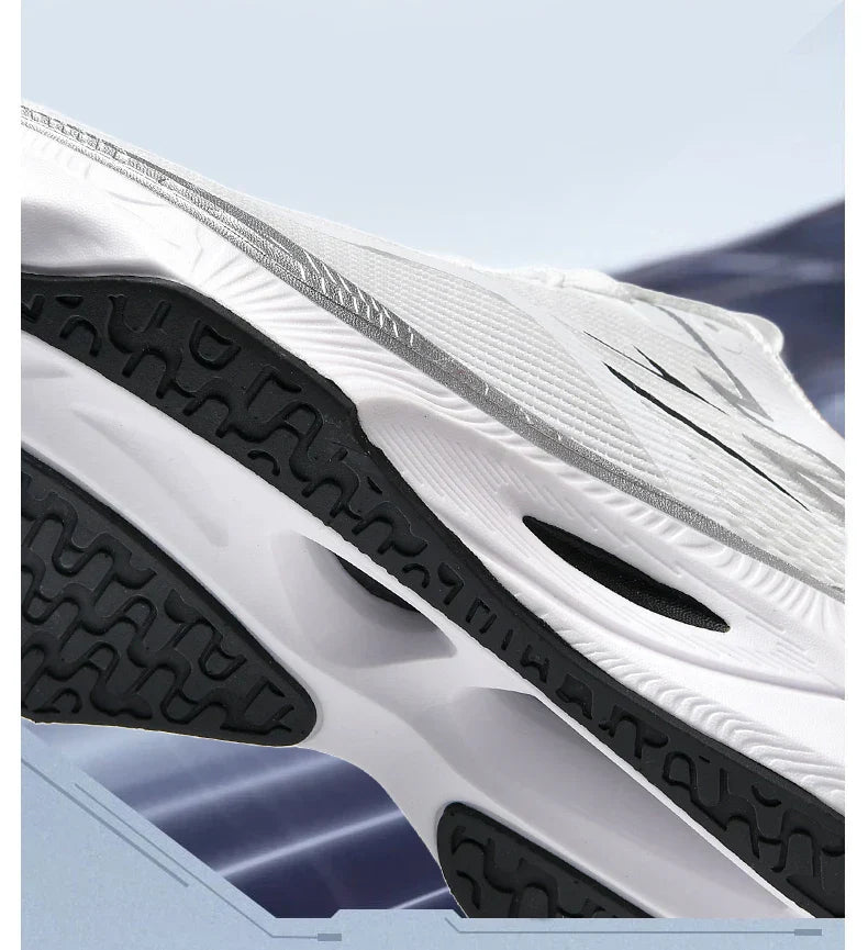 Men Sports Running Shoes Carbon Board Air Cushion Breathable Lightweight Women's Comfortable Athletic Nonskid Sneakers