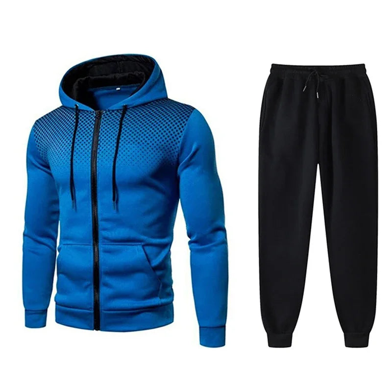2024 Mens Tracksuits Men's Clothing Men Sets Hoodie Set Zipper Sweatshirt Casual Sport Sweatpants Man Sweat Suit Set Running