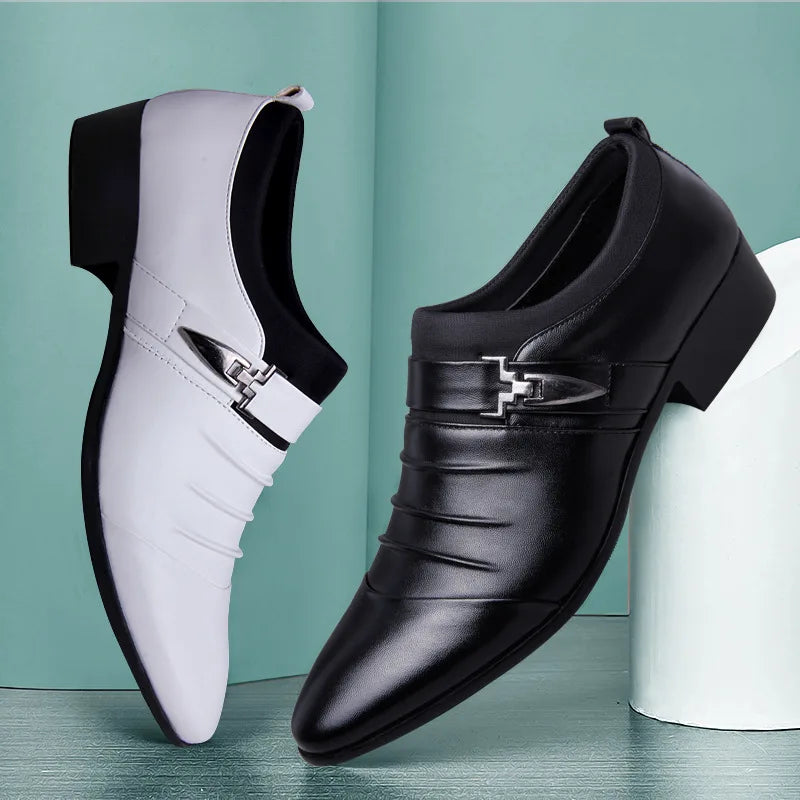 Classic Men's Dress Shoes – Formal Leather Office Shoes for Business & Events