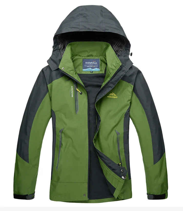 Camping Hiking Jacket Men Autumn Outdoor Sports Coats Climbing Trekking Windbreaker Travel Waterproof Jackets Black