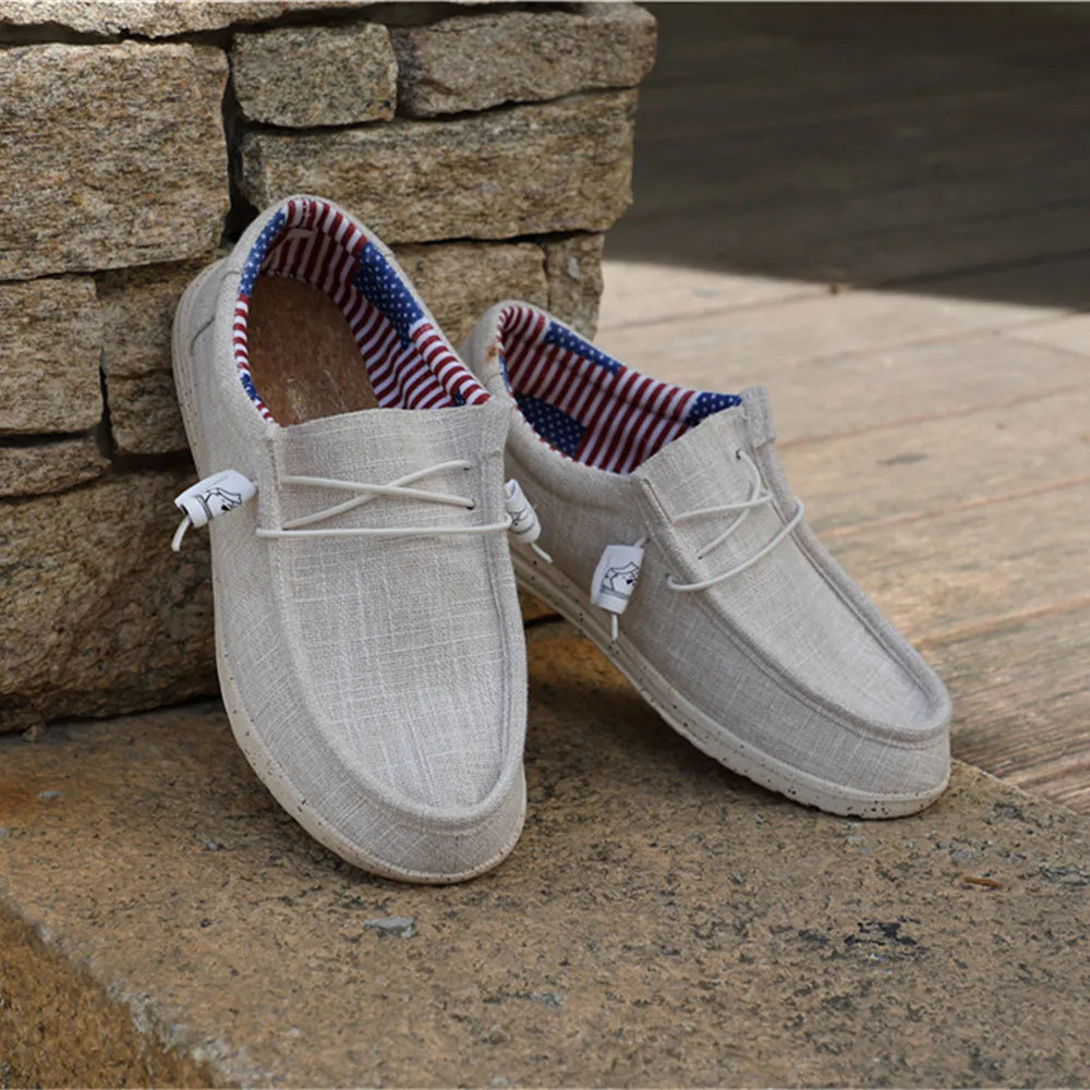 Plus Size Men's Solid Color Breathable Slip On Classic Loafer Shoes Comfy Casual Durable Lightweight Walking Shoes