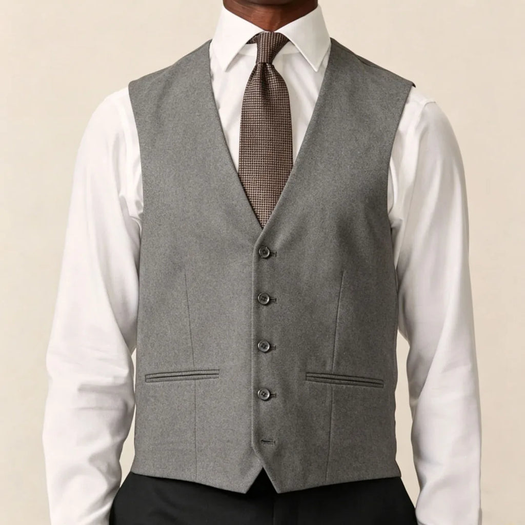 Men Vest Black Solid Single Button V Neck Waistcoat For Wedding Banquet Business Party Casual Work Casual Daily Men Suit Vest