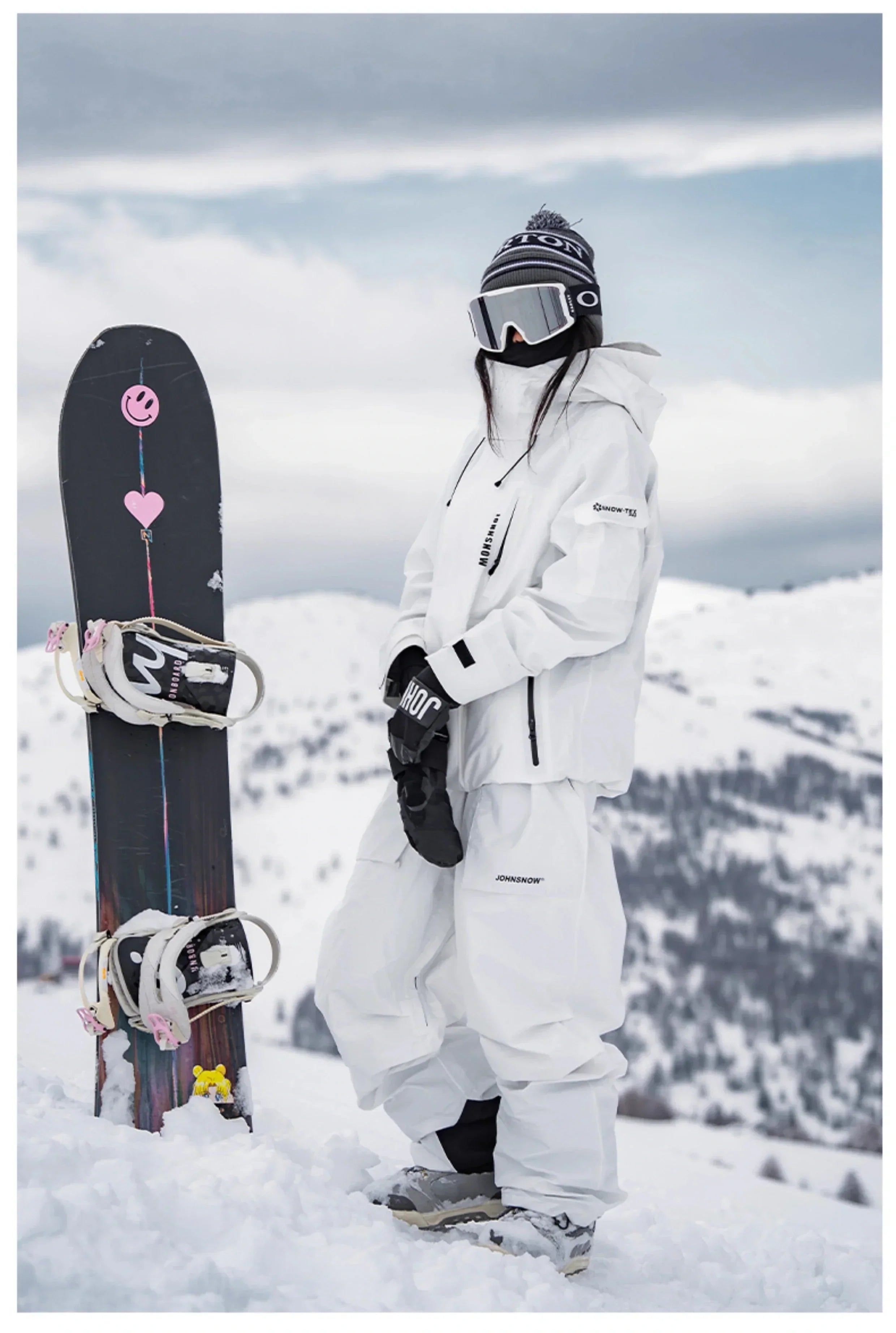 John Snow Winter Ski Suits Men And Women Outdoor Waterproof Breathable Warm Snowboarding Suit Sets Skiing Jacket And Pant