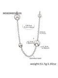 Nivora Chunky Pig Nose Ring Sweater Chain Necklaces for Women Stainless Steel 18K PVD Gold Plated Collar Choker Jewelry Gifts
