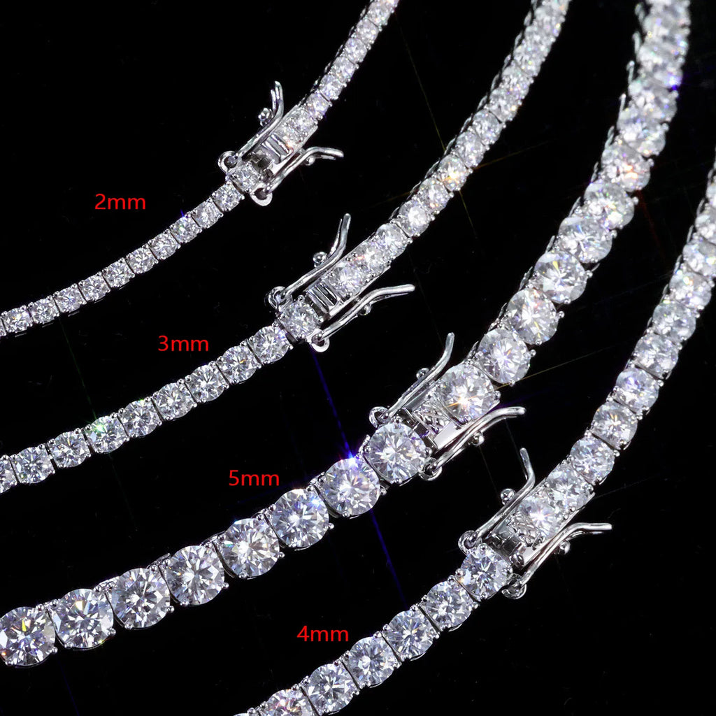 925 VVS Moissanite Star Chain Bracelet Hip Hop Jewelry Bling Iced Out Tennis Cross Bracelet Sterling Silver with GRA 7/8inch