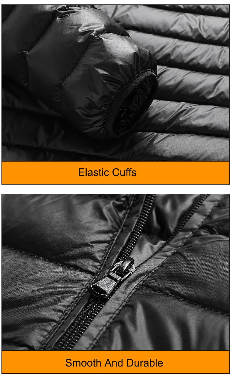 50% Down Jackets Men's Ultralight Hiking Camping Trekking Winter Coat Outdoor Windproof Warm Puffer Jacket Packable