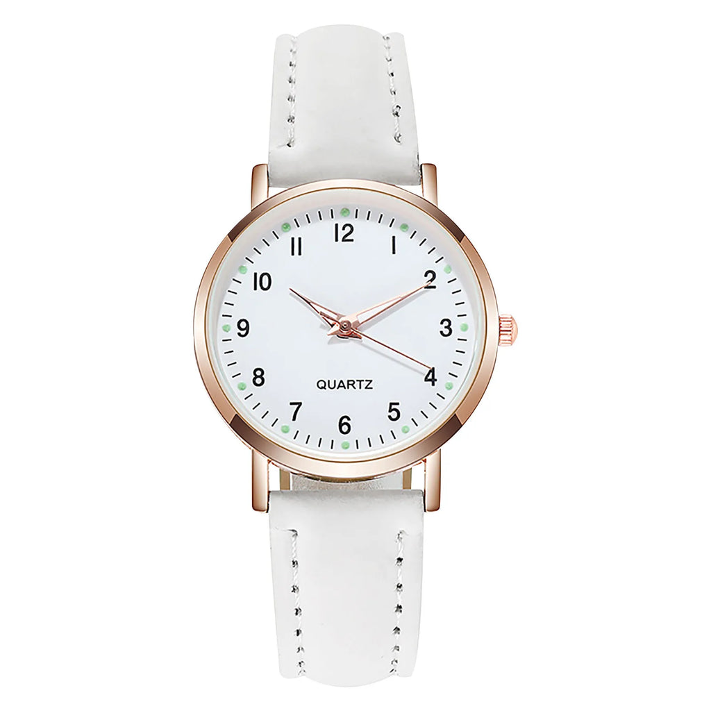 Fashion Watch For Women Leather Belt Watches Ladies Luxury Analog Quartz Luminous Wristwatch Clock Relogio Feminino
